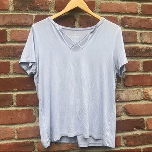 AE Soft & Sexy Front Cross V-Neck